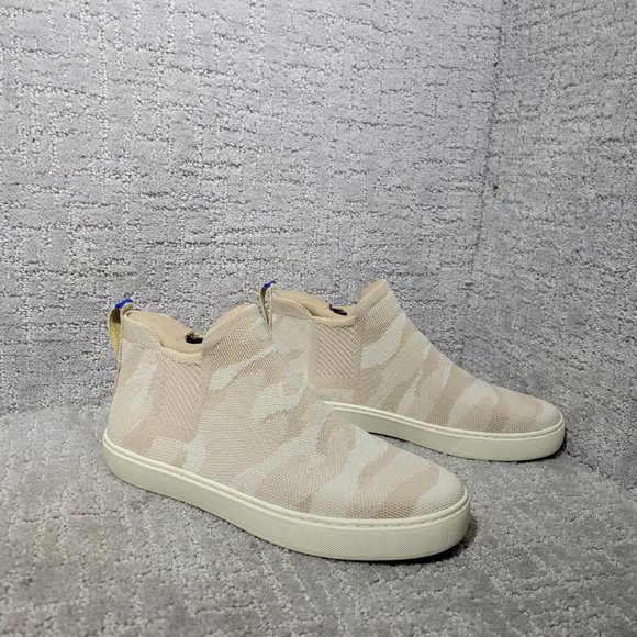 Rothy's The Chelsea Women's Size US 9 Camo Sand Pull On Ankle Boots Shoes - Picture 4 of 10